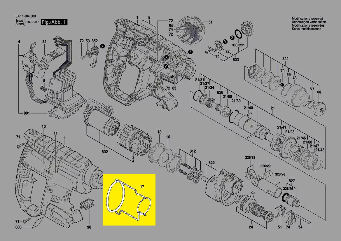 Joint réf. 1 611 015 062 Bosch